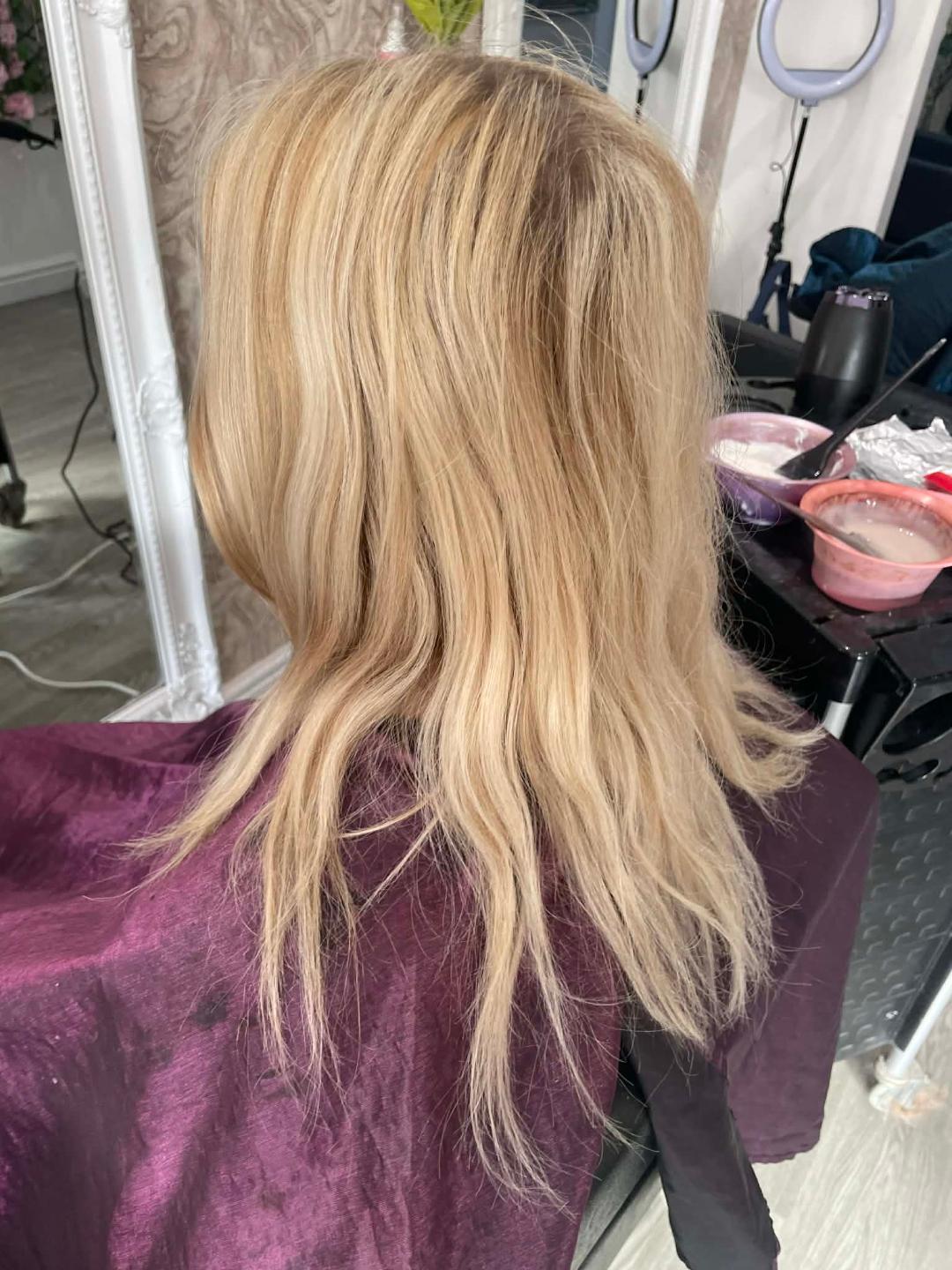 Before hair styling at FenneeKay Hair & Beauty