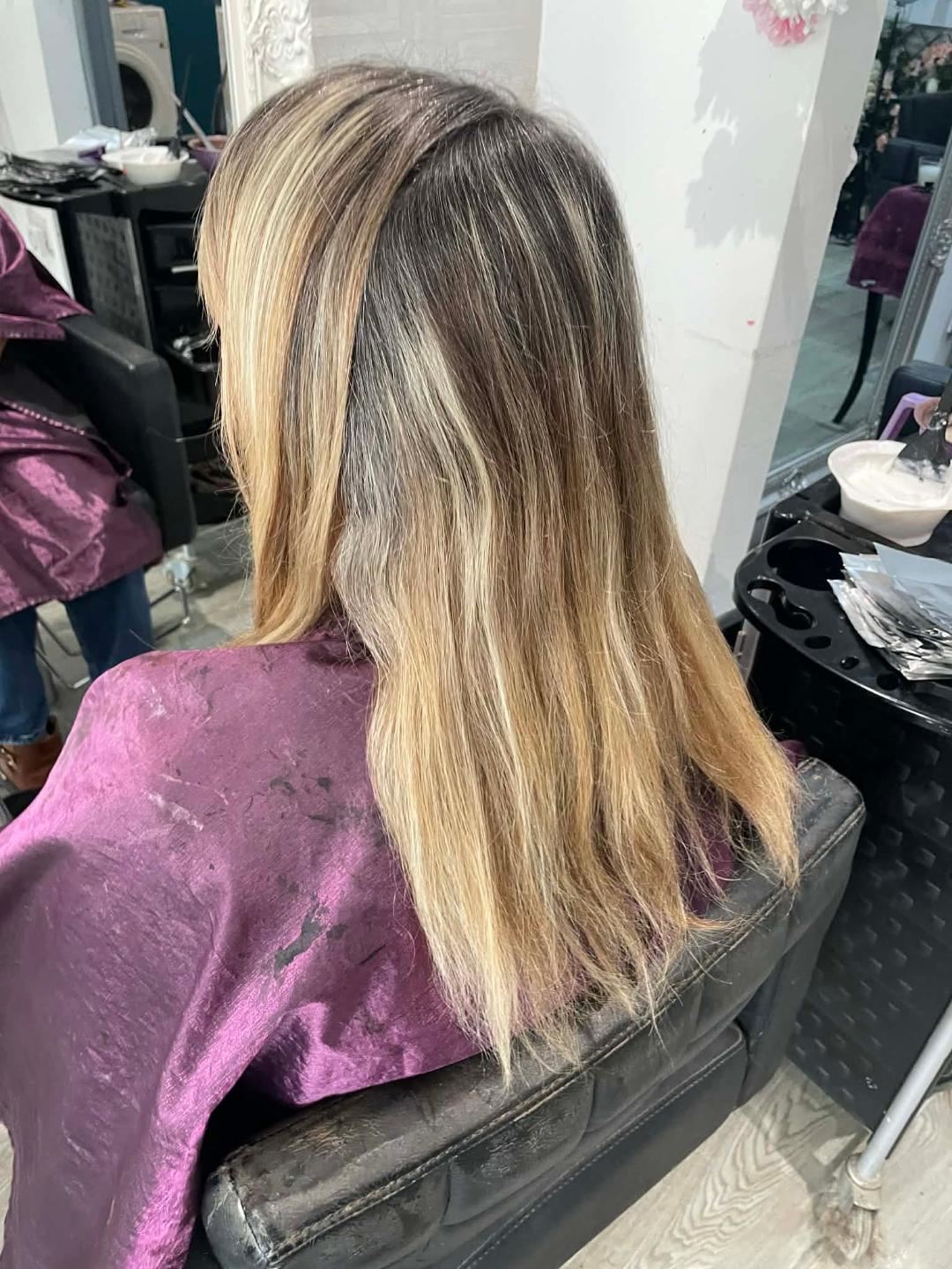 Before hair styling at FenneeKay Hair & Beauty