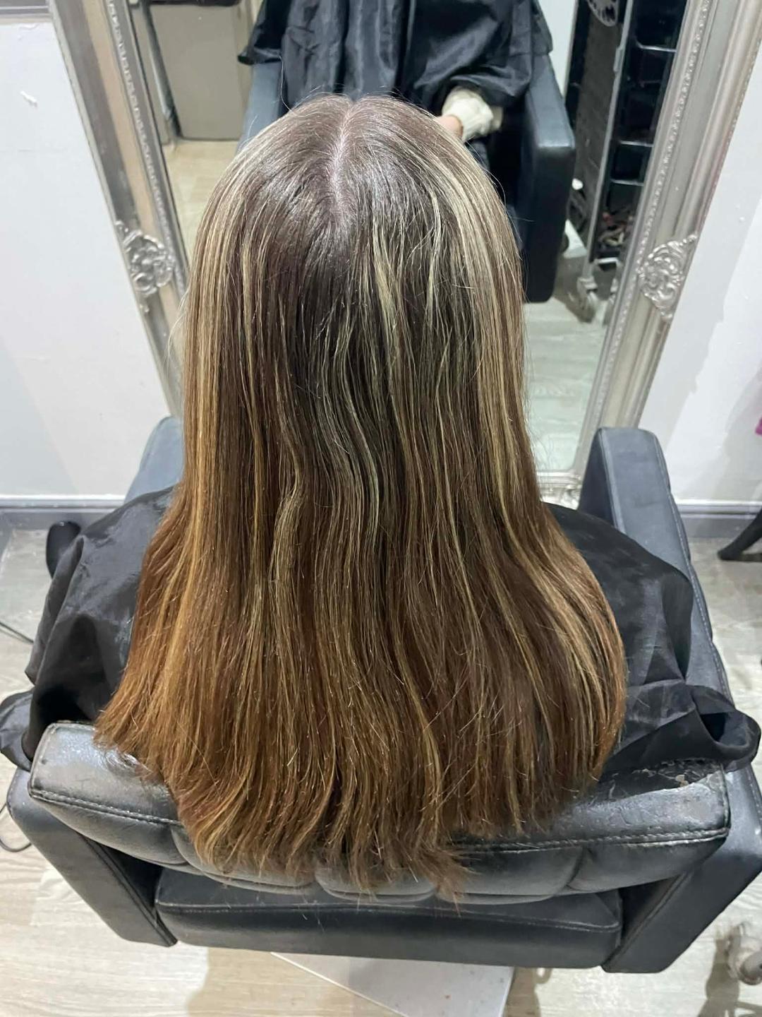 Before hair styling at FenneeKay Hair & Beauty