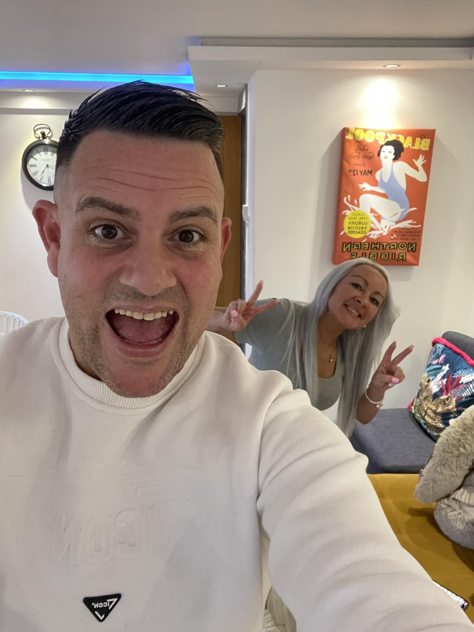 Chris and Sarah Hesketh at FenneeKay Hair and Beauty